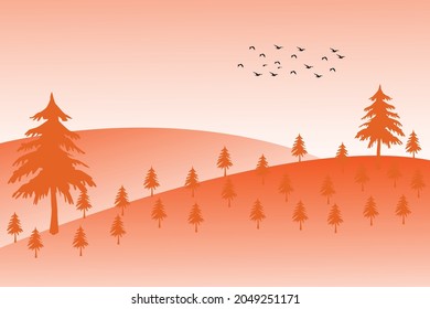 Colorful landscape background vector design