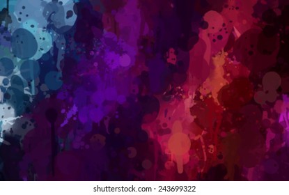 Colorful large brush strokes background