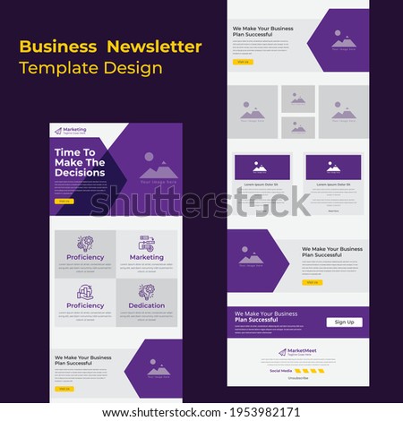 Colorful Latest Business Strategy Discussions Email Newsletter template