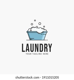 Colorful laundry logo vector illustration design