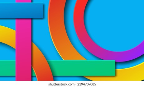 fondo moderno de capas coloridas, fondo 3d