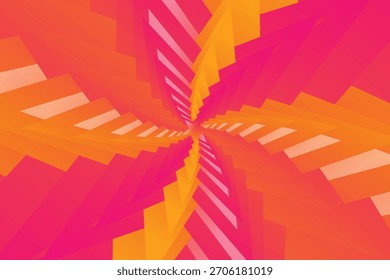 Colorful layered star design with dynamic geometric lines