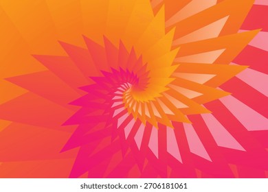 Colorful layered star design with dynamic geometric lines