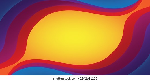 Ilustración del vector de fondo de capas coloridas