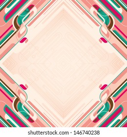 Colorful layout with abstraction. Vector illustration.