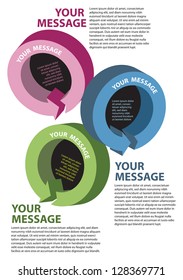 Colorful layout Design template for uses. Vector illustration.