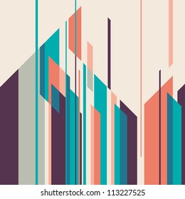 Colorful layout with geometric shapes. Vector illustration.