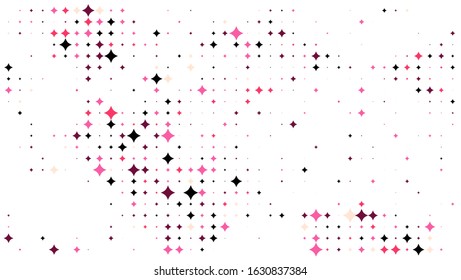 Colorful layout ,  vector layout with star. geometric pattern with rhombuses. Futuristic twisted grunge pattern star. illustration with star. The pattern can be used for fabric and wallpapers.