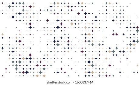Colorful layout ,  vector layout with star. geometric pattern with rhombuses. Futuristic twisted grunge pattern star. illustration with star. The pattern can be used for fabric and wallpapers.
