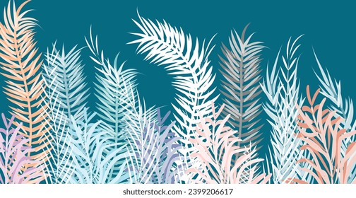 colorful leaf background, best illustration design.