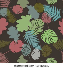 Colorful leaf background, eps10 vector