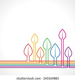 Colorful leaf background stock vector 