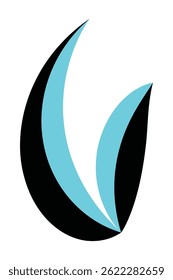 Colorful leaf icon illustration vector design. 
