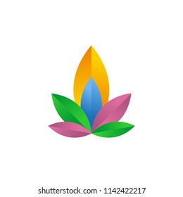colorful leaf logo