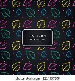colorful leaf pattern background 