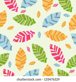 colorful leaf seamless