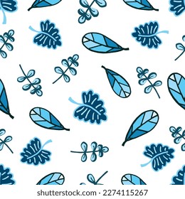 Colorful leaf seamless pattern background wallpapers