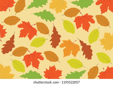 colorful leafs background, autumn theme