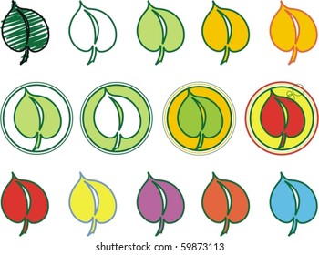 colorful leafs/leaves
