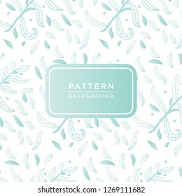 colorful leafy floral pattern  background in vector for textiles and decoration, 