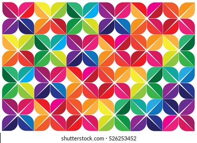 Colorful leaves abstract background