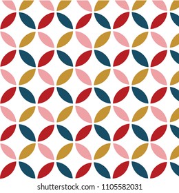 Colorful leaves abstract background. Colorful pattern vector background with decorative rings. Print. Repeating background. Cloth design, wallpaper. Can be adapt to Brochure, Annual Report, Magazine, 
