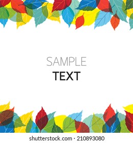 Colorful Leaves Background