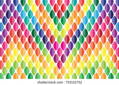 Colorful leaves design
