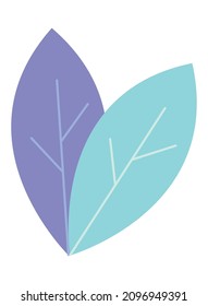 colorful leaves on white background