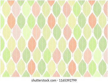 Colorful leaves pattern.