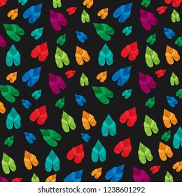 Colorful Leaves Pattern and background