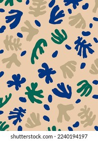 Colorful leaves patterns on pastel color background vector, illustrations for wallpaper, templates, phone case pillow designs, art prints, etc