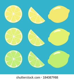 colorful lemons