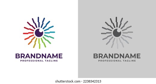 Colorful Lens Logo, suitable for any business related to lens.