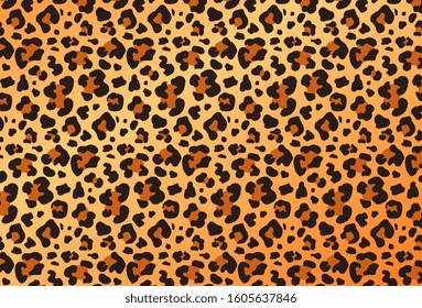 Colorful leopard animal print design in full frame for use as a design template, background or element, vector illustration