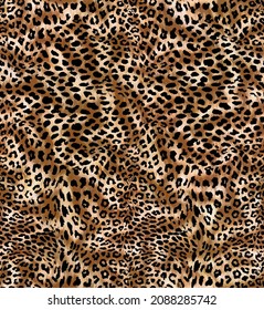 patrón de medidor de leopardo colorido adecuado para textiles