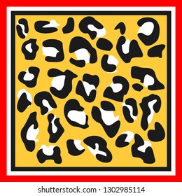 Colorful leopard pattern. Leopard pattern design, vector illustration background. Animal design. Brown, orange, yellow, red, black, pink, purple. 