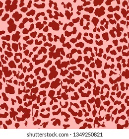 Colorful leopard pattern. Leopard pattern design, vector illustration background. Animal design. Brown, orange, yellow, red, black, pink, purple. 