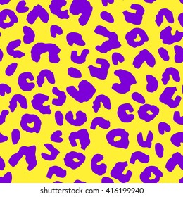 Colorful leopard print for your design. Abstract animal skin background. Leopard seamless pattern