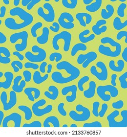 colorful leopard seamless pattern design vector for fabric