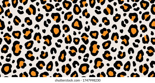 Colorful leopard seamless pattern. Fashion stylish vector texture.