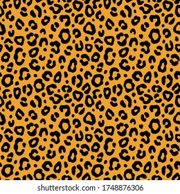 Colorful leopard seamless pattern. Fashion stylish vector texture.