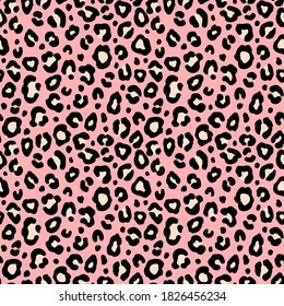 Colorful leopard seamless pattern. Fashion stylish vector texture.