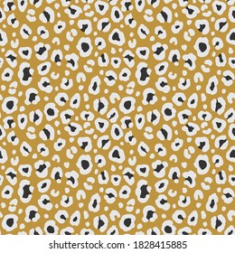 Colorful leopard seamless pattern. Fashion stylish vector texture.
