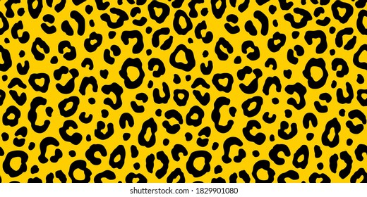 Colorful leopard seamless pattern. Fashion stylish vector texture.