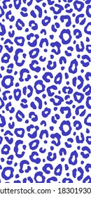 Colorful leopard seamless pattern. Fashion stylish vector texture.