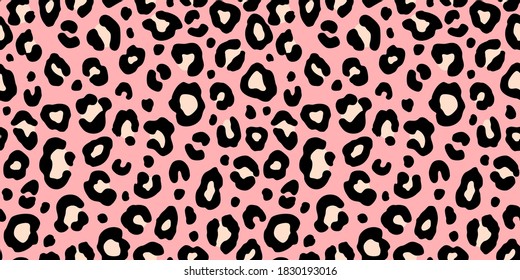 Colorful leopard seamless pattern. Fashion stylish vector texture.