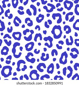 Colorful leopard seamless pattern. Fashion stylish vector texture.