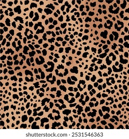 Vector colorido del patrón de la textura de la piel del leopardo. Patrón de piel de animal sin costuras. Animal de camuflaje de leopardo. Patrón de leopardo diseño textil acuarela animal safari diseño arte.