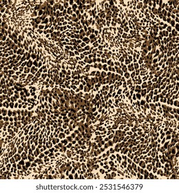 colorful Leopard Skin Texture Pattern Vector. Seamless Animal Skin Pattern. Leopard Camouflage animal. Leopard pattern textile design watercolor animal safari design art.